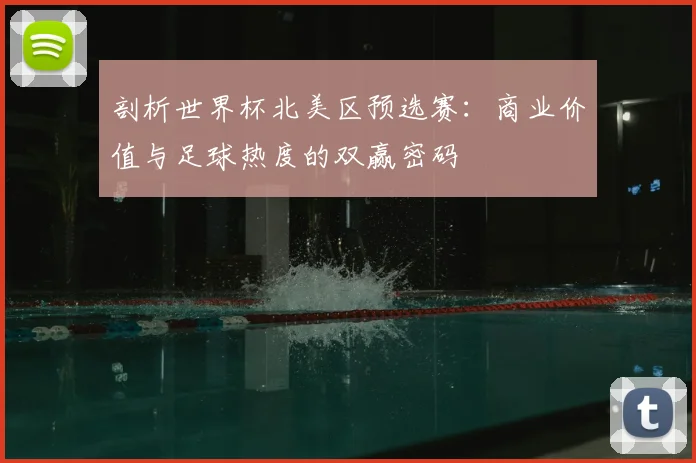 剖析世界杯北美区预选赛：商业价值与足球热度的双赢密码